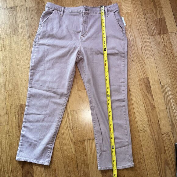 Old Navy Women’s Extra HR Sky-Hi Straight Secret Smooth Pockets Pink Sz 18 NWT - Picture 7 of 16